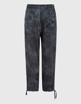 Seiden-Mix-Hose Faded mit elastischem Bund