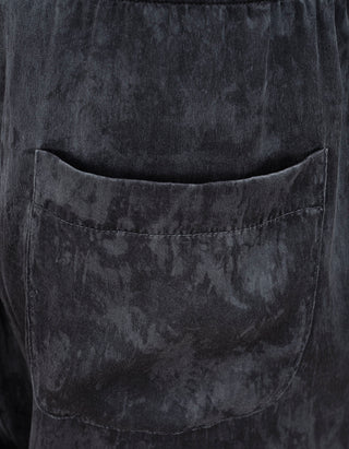 Seiden-Mix-Hose Faded mit elastischem Bund