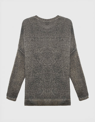 Kaschmir-Seiden-Pullover im Oversize-Look