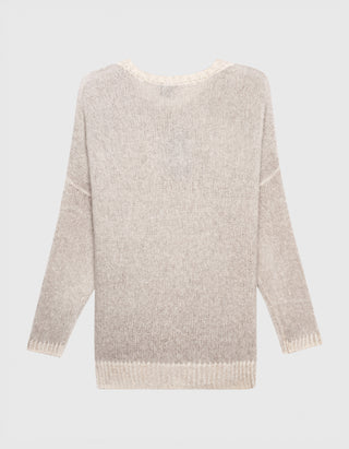 Kaschmir-Seiden-Pullover im Oversize-Look