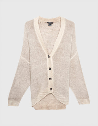 Oversize Kaschmir-Seiden-Cardigan