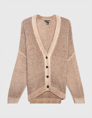 Oversize Kaschmir-Seiden-Cardigan