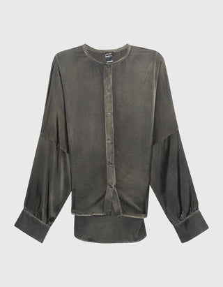 Oversize Seiden-Bluse