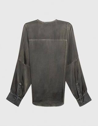 Oversize Seiden-Bluse