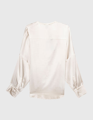 Oversize Seiden-Bluse