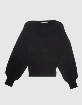 Gerippter Kaschmir Pullover