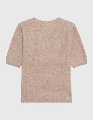 Fuzzy Kurzarm-Kaschmir-Pullover Hurghada