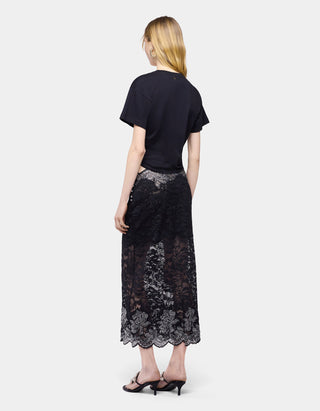 Cropped T-Shirt mit Ringdetail