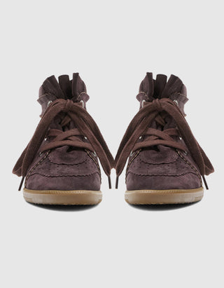 Wedge-Sneaker Bobby aus Veloursleder