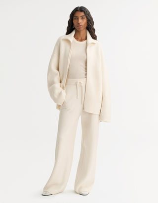 Strickhose Double Knit aus Woll-Kaschmir-Mix