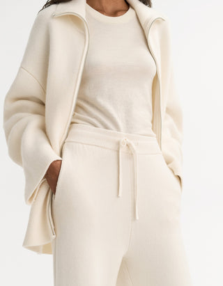 Strickhose Double Knit aus Woll-Kaschmir-Mix