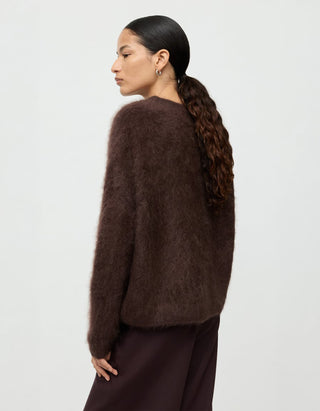 Oversize Fuzzy Kaschmir-Pullover Brushed