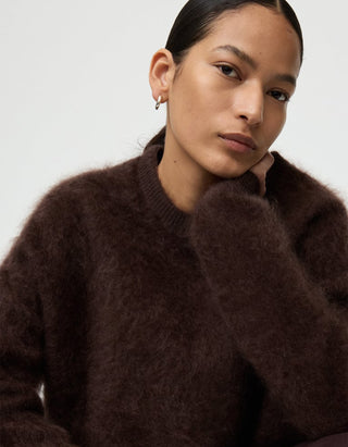 Oversize Fuzzy Kaschmir-Pullover Brushed