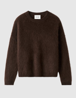 Oversize Fuzzy Kaschmir-Pullover Brushed