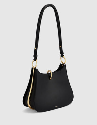 Ledertasche Ring Bag Medium mit Metall-Details