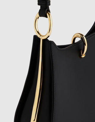 Ledertasche Ring Bag Medium mit Metall-Details