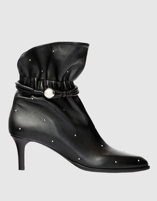 Lammleder-Stiefeletten Forla Button mit Nieten