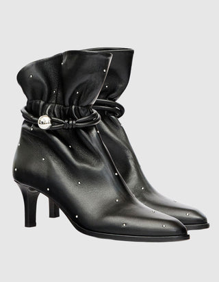 Lammleder-Stiefeletten Forla Button mit Nieten