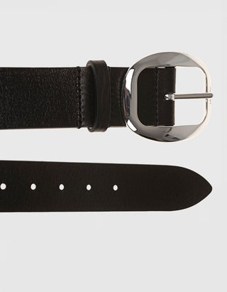 Leder-Gürtel Dara mit silberfarbener Schnalle