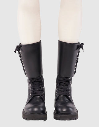 Leder-Stiefel Botte mit Schnürung