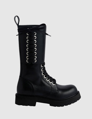 Leder-Stiefel Botte mit Schnürung