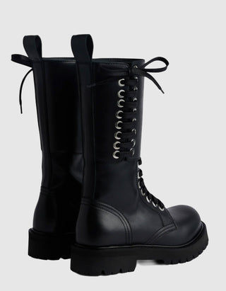 Leder-Stiefel Botte mit Schnürung