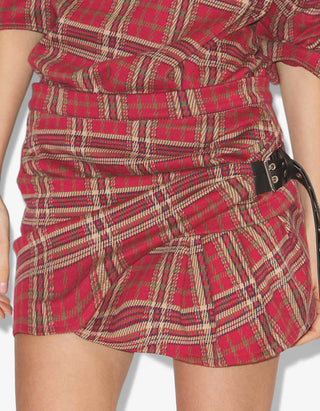 Mini-Rock Gisen mit Tartanmuster