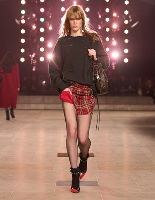 Mini-Rock Gisen mit Tartanmuster