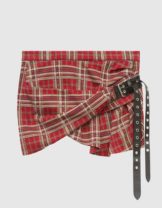 Mini-Rock Gisen mit Tartanmuster