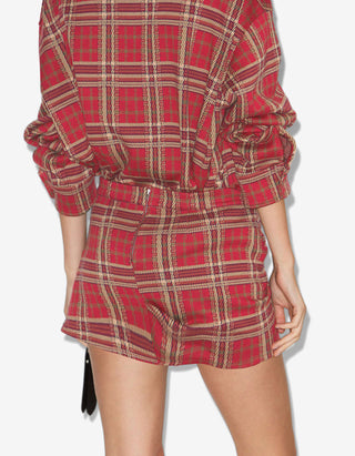 Mini-Rock Gisen mit Tartanmuster