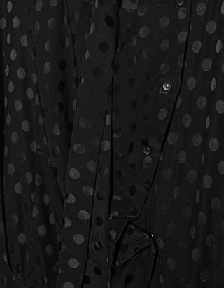 Gemustertes Seiden-Mini-Kleid Ora mit Bindedetails