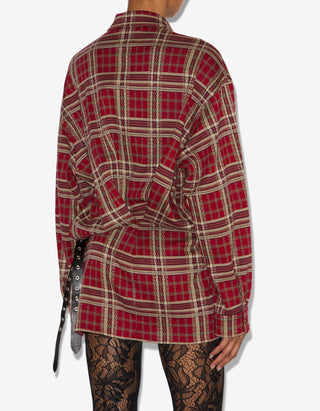 Hemdblusen Mini-Kleid Blandia mit Tartanmuster