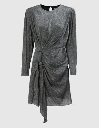 Drapiertes Mini-Kleid Evola mit Binde-Detail