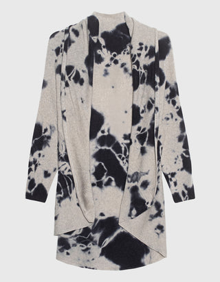 Oversize Kaschmir-Cardigan Upside-Down im Cape-Stil