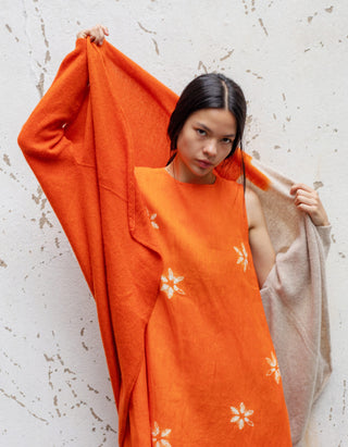Oversize Leinen-Kleid