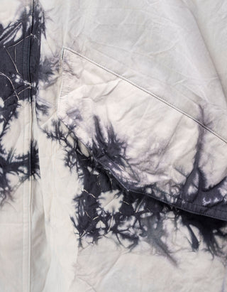 Oversize Nylon-Mantel mit Kapuze