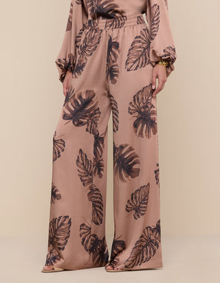 Bedruckte Wide-Leg Hose Lillian
