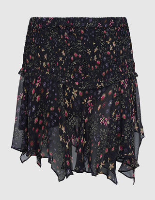 Gemusterter Mini-Chiffon-Rock Fiala