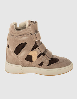 Keilabsatz-Sneaker IM3 aus Veloursleder