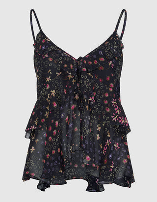 Gemustertes Chiffon-Top Briara