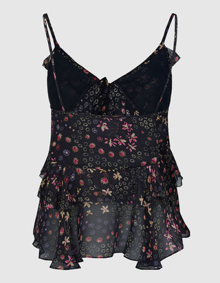 Gemustertes Chiffon-Top Briara