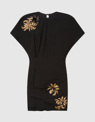Besticktes Mini-Kleid Sakia