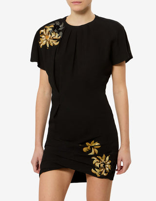 Besticktes Mini-Kleid Sakia