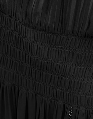 Midi Seiden-Kleid Nesrine mit Perlen-Verzierung