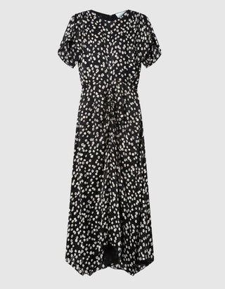 Gemustertes Seiden-Mix-Kleid