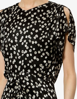 Gemustertes Seiden-Mix-Kleid