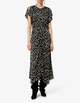 Gemustertes Seiden-Mix-Kleid