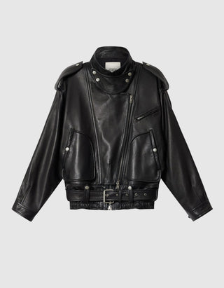 Lammleder-Jacke Farza im Biker Style