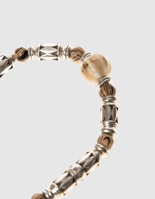 Armband Janis mit Perlen und Lederdetails