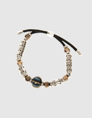 Armband Janis mit Perlen und Lederdetails